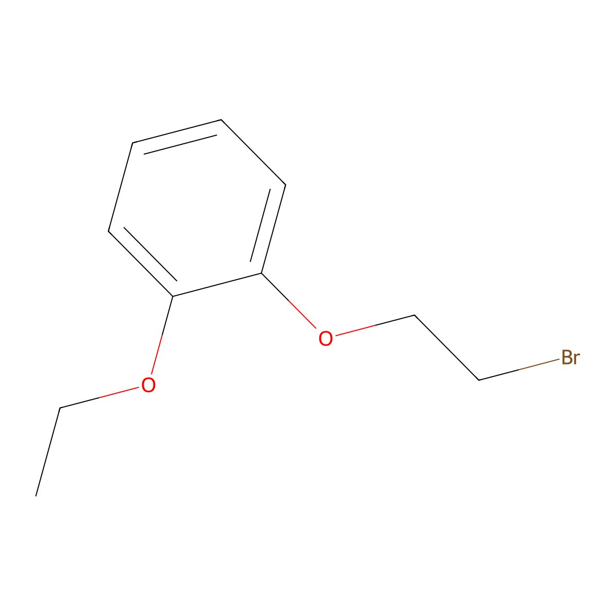 1-(2-Bromoethoxy)-2-ethoxybenzene molecular structure, CAS 3259-03-8