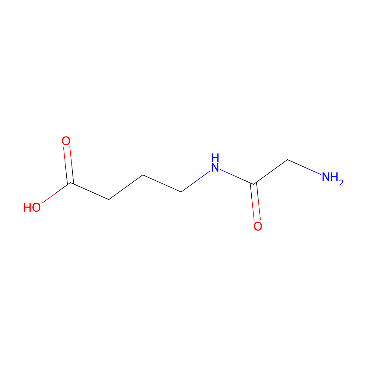 4-Glycylaminobutyric acid molecular structure, CAS 32595-49-6