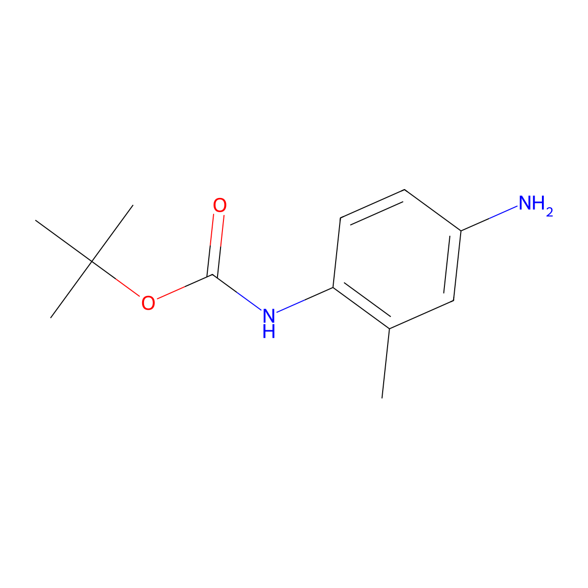 tert-butyl N-(4-amino-2-methylphenyl)carbamate molecular structure, CAS 325953-40-0
