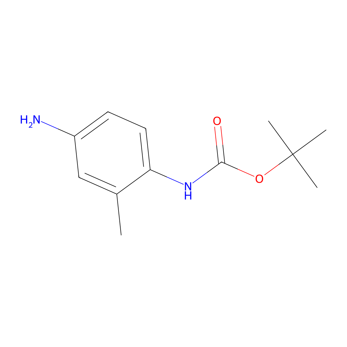 tert-butyl N-(4-amino-2-methylphenyl)carbamate molecular structure, CAS 325953-40-0