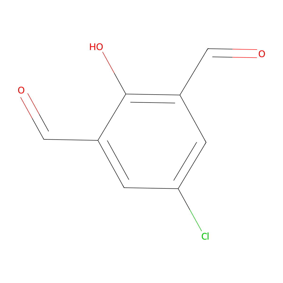 5-Chloro-2-hydroxyisophthalaldehyde molecular structure, CAS 32596-43-3