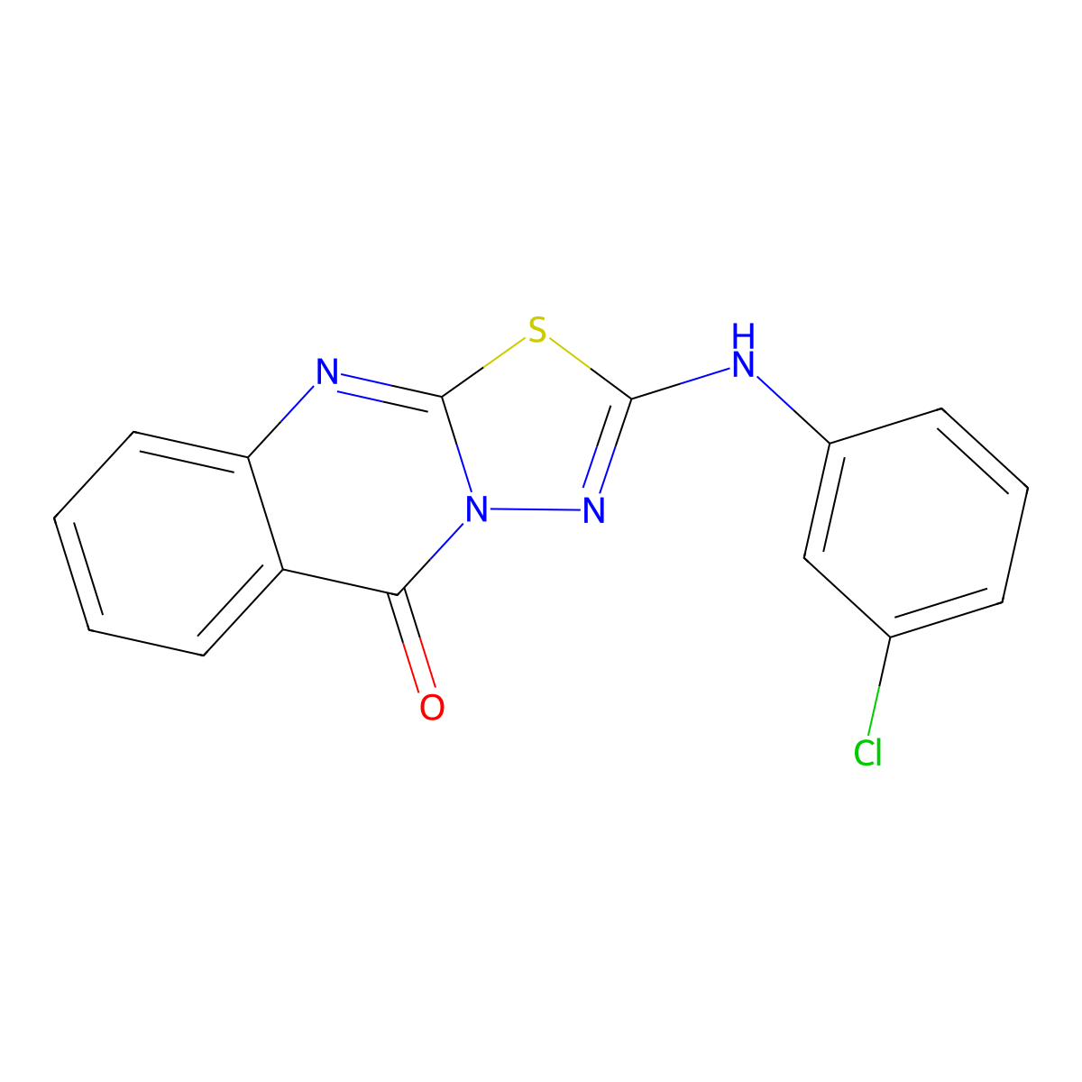 2-(3-Chloroanilino)-[1,3,4]thiadiazolo[2,3-b]quinazolin-5-one molecular structure, CAS 325962-81-0