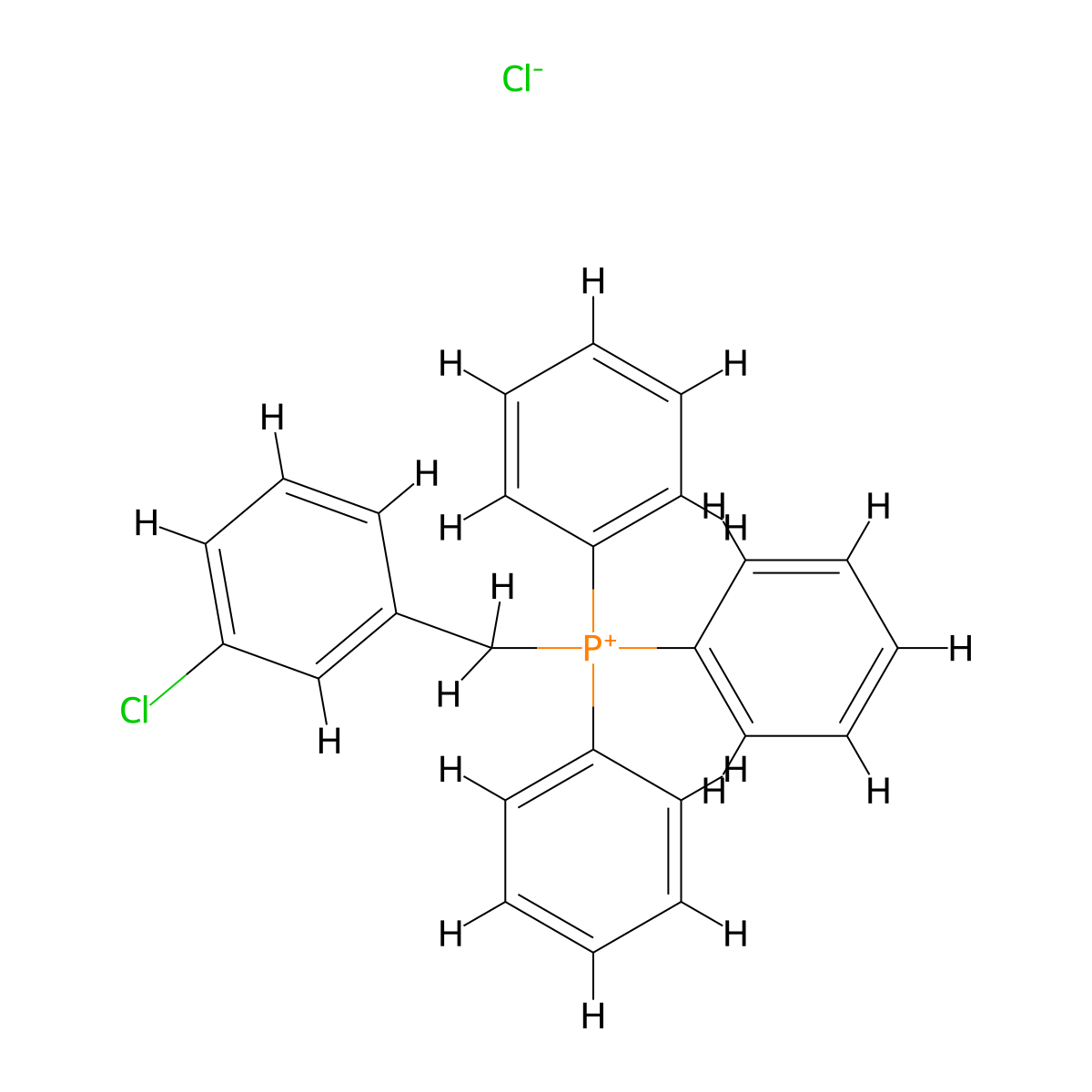 (3-Chlorobenzyl)triphenylphosphonium chloride molecular structure, CAS 32597-92-5