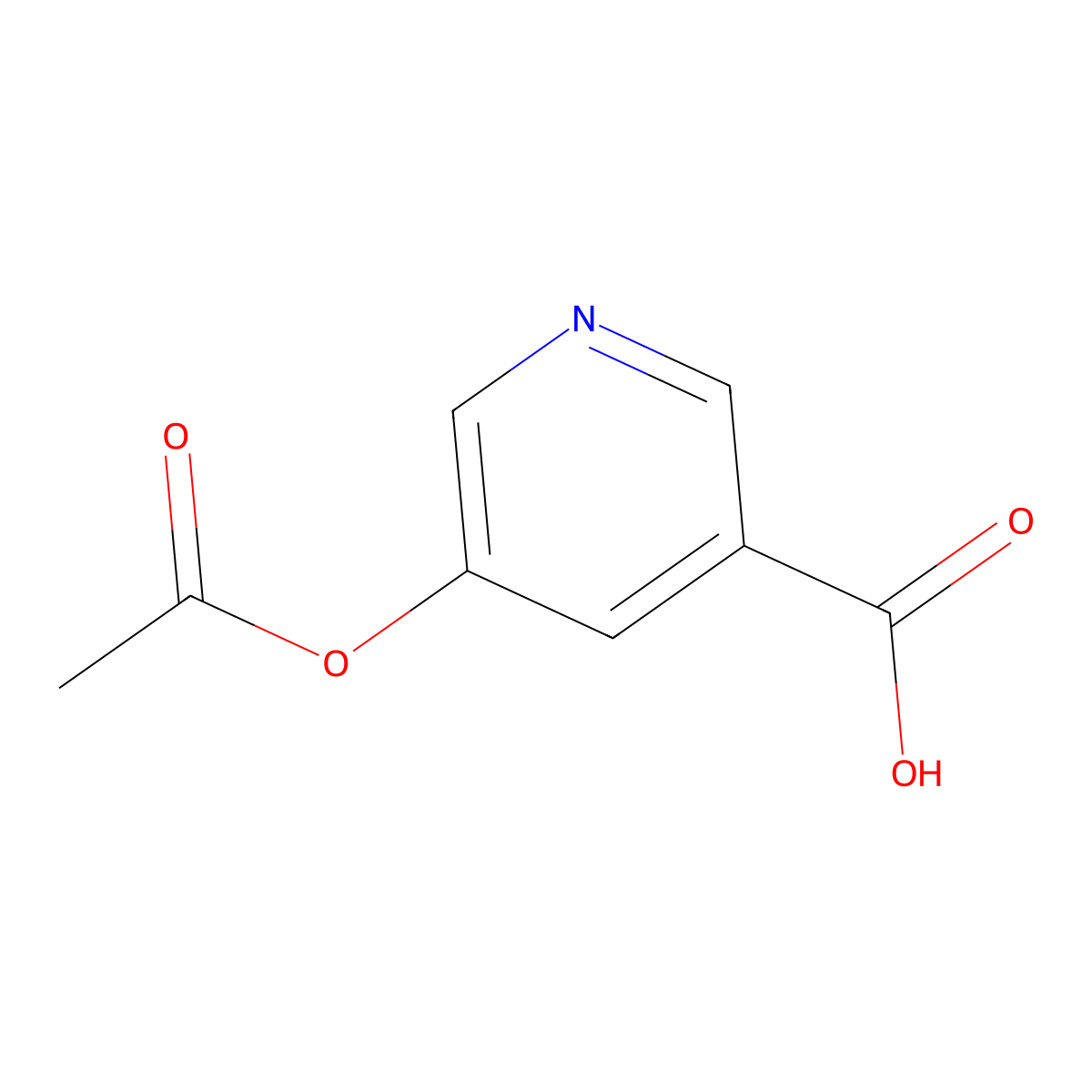 5-(Acetyloxy)nicotinic acid molecular structure, CAS 325970-19-2