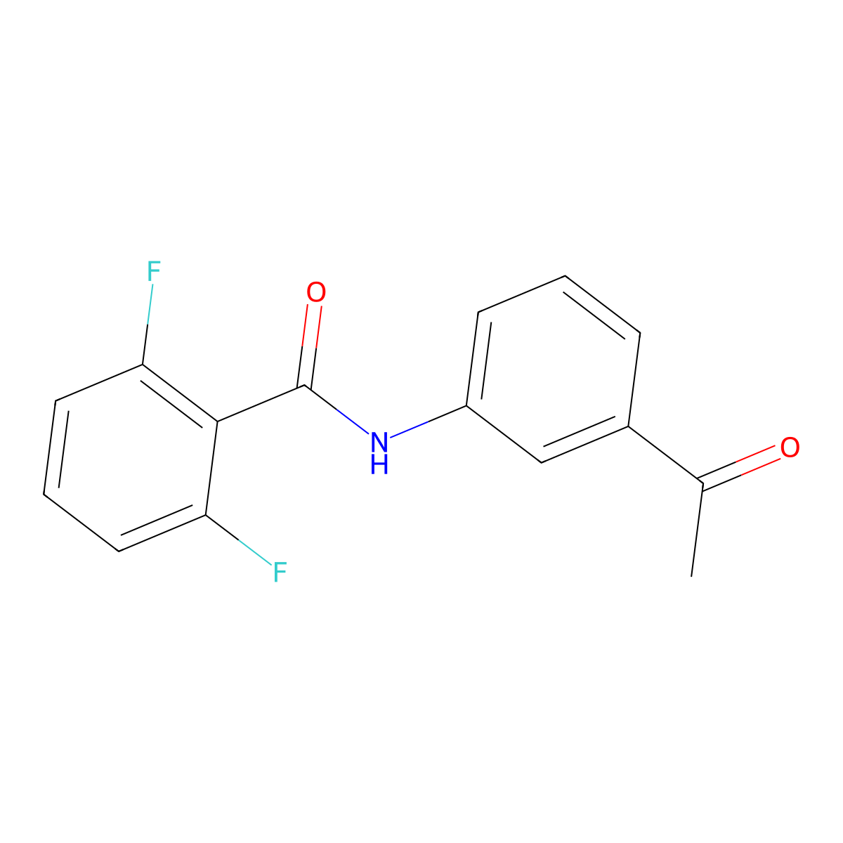 N-(3-acetylphenyl)-2,6-difluorobenzamide molecular structure, CAS 325977-14-8