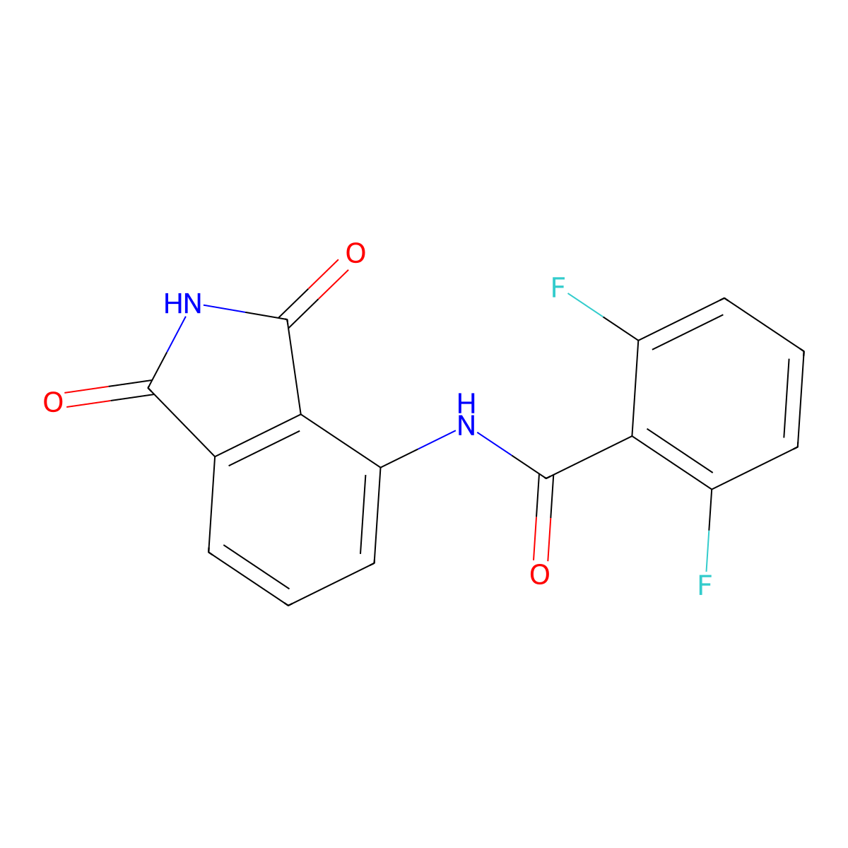N-(1,3-dioxoisoindolin-4-yl)-2,6-difluorobenzamide molecular structure, CAS 325977-17-1
