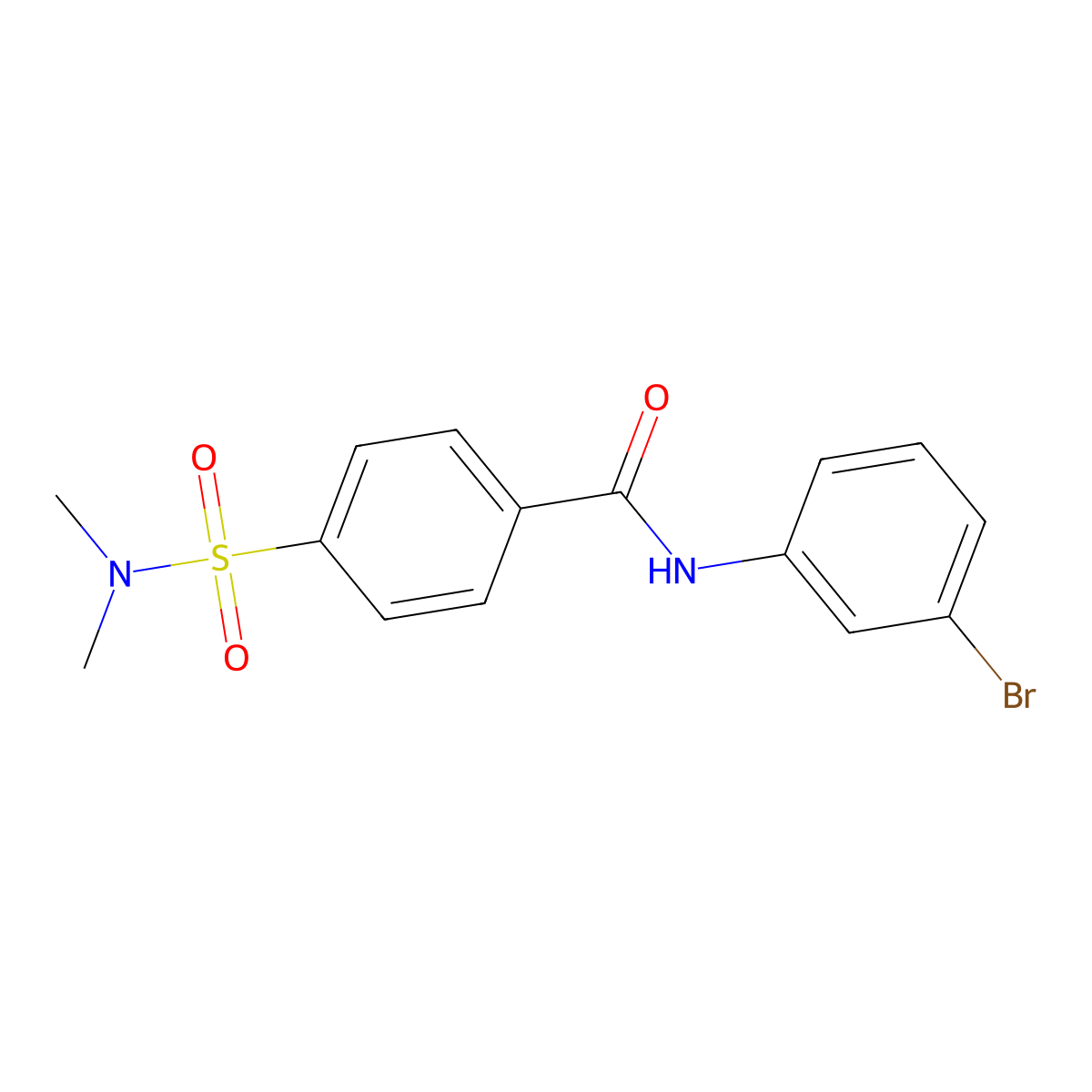 N-(3-bromophenyl)-4-(dimethylsulfamoyl)benzamide molecular structure, CAS 325977-90-0