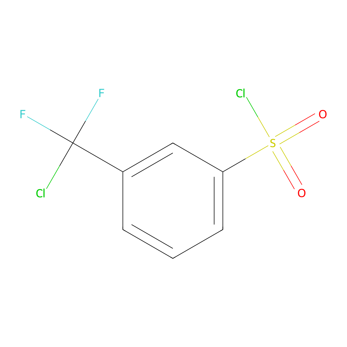 3-(Chlorodifluoromethyl)benzene-1-sulfonyl chloride molecular structure, CAS 32598-74-6