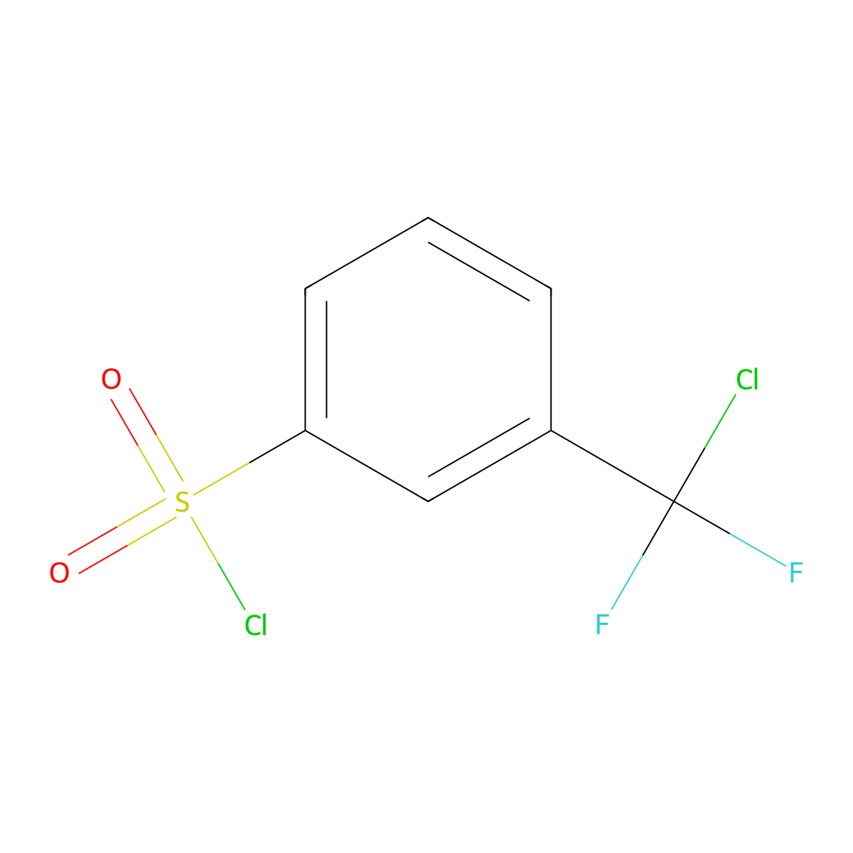 3-(Chlorodifluoromethyl)benzene-1-sulfonyl chloride molecular structure, CAS 32598-74-6