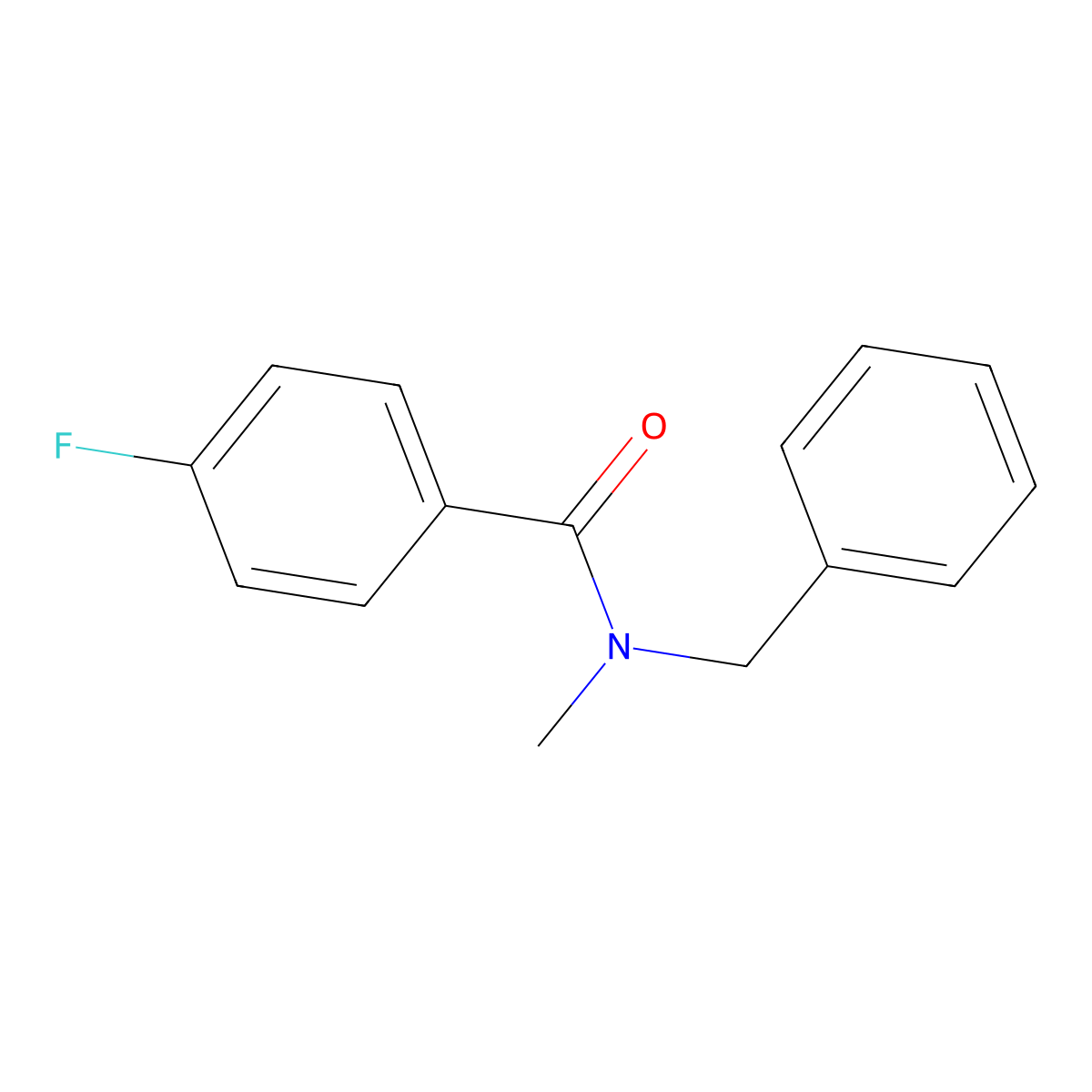 N-benzyl-4-fluoro-N-methylbenzamide molecular structure, CAS 325980-20-9