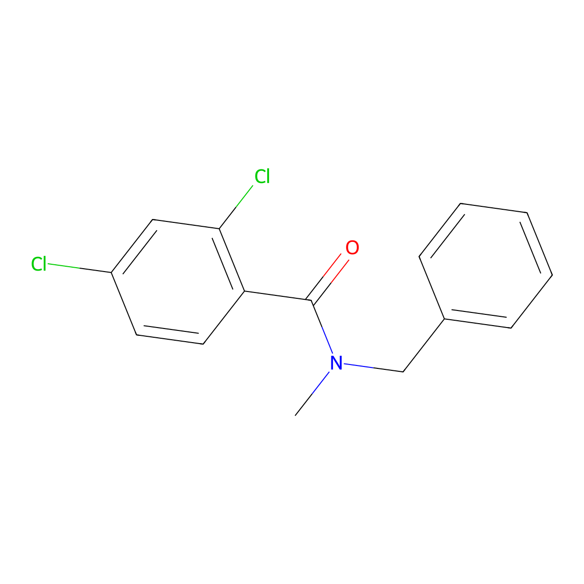 N-benzyl-2,4-dichloro-N-methylbenzamide molecular structure, CAS 325980-57-2