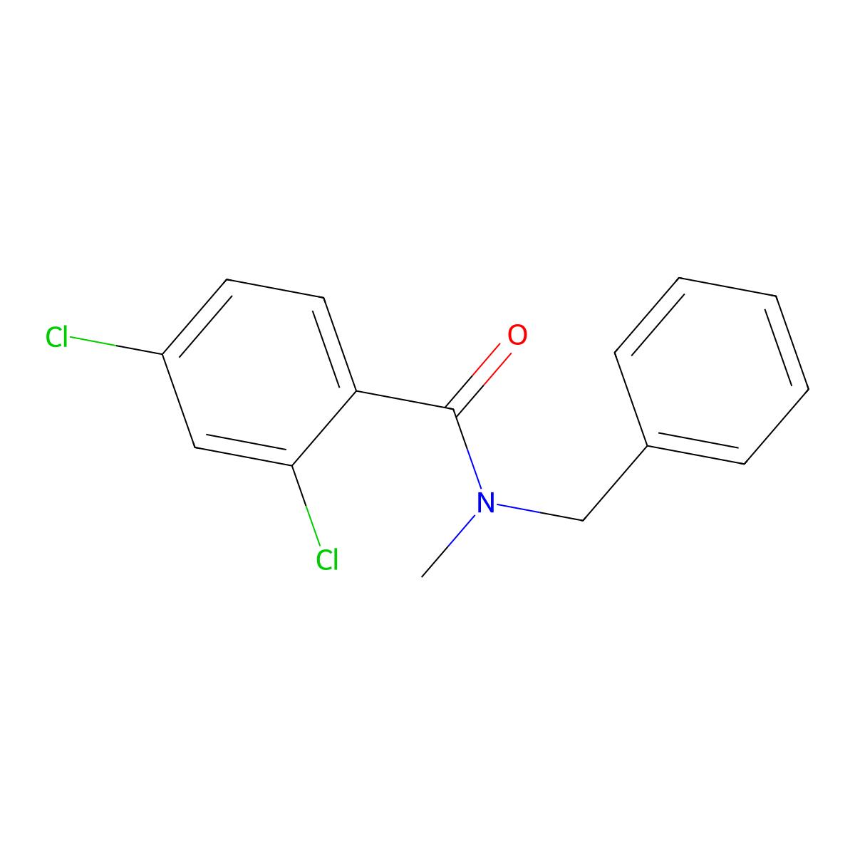 N-benzyl-2,4-dichloro-N-methylbenzamide molecular structure, CAS 325980-57-2