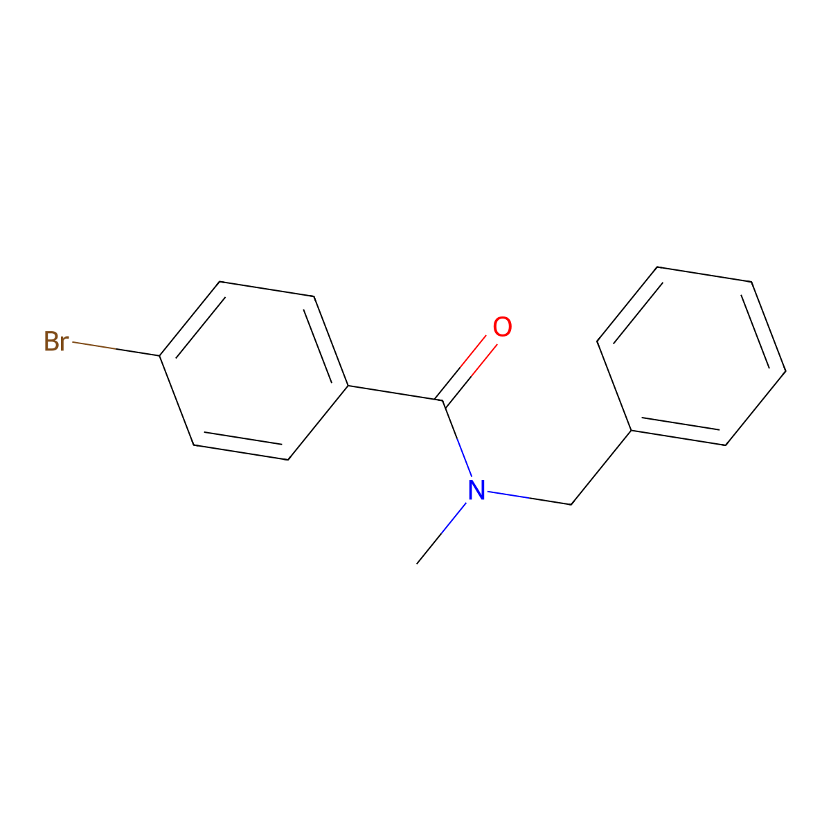 n-Benzyl-4-bromo-n-methylbenzamide molecular structure, CAS 325980-59-4