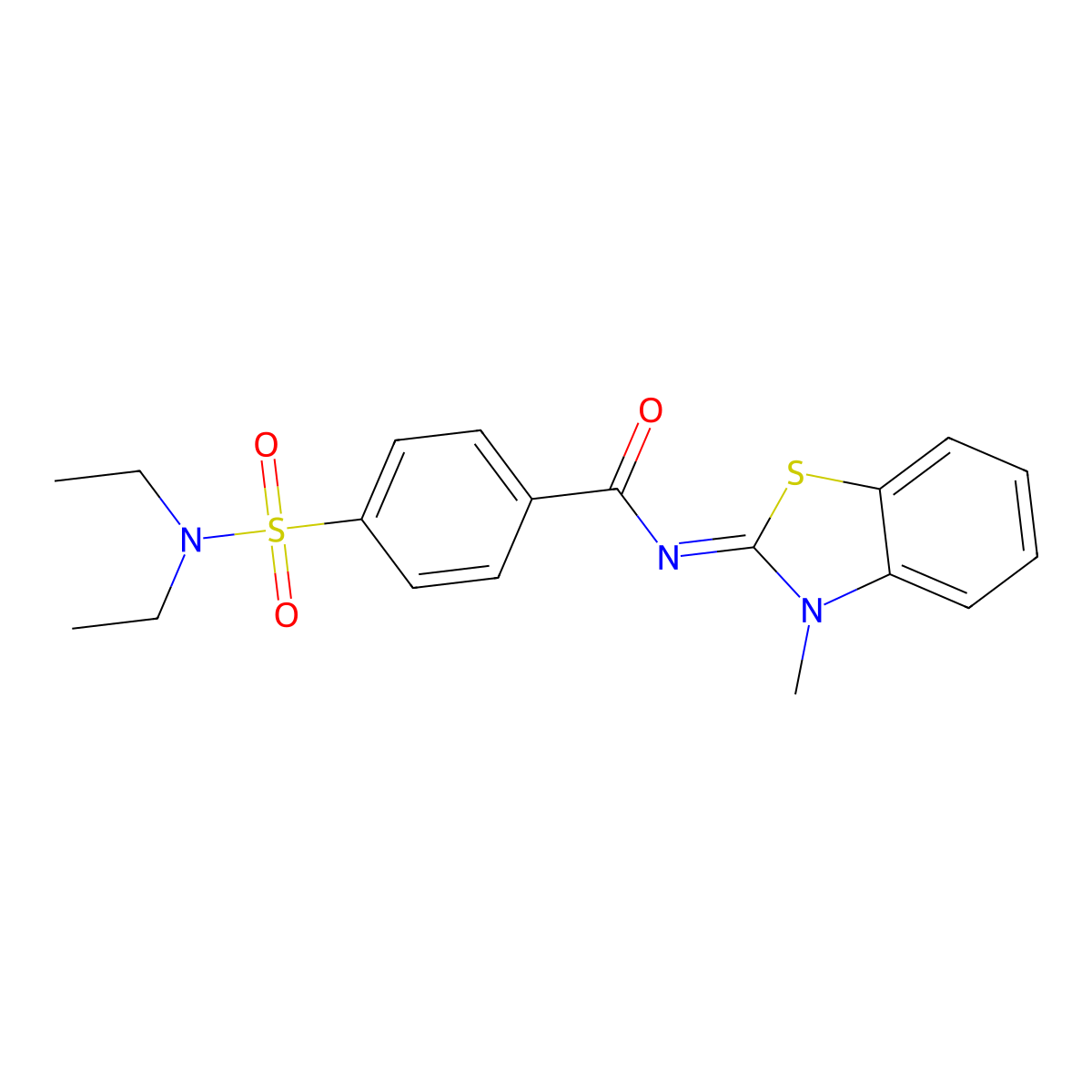 (Z)-4-(N,N-diethylsulfamoyl)-N-(3-methylbenzo[d]thiazol-2(3H)-ylidene)benzamide molecular structure, CAS 325986-83-2