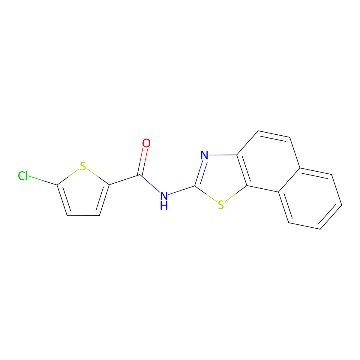 5-chloro-N-(naphtho[2,1-d]thiazol-2-yl)thiophene-2-carboxamide molecular structure, CAS 325987-10-8