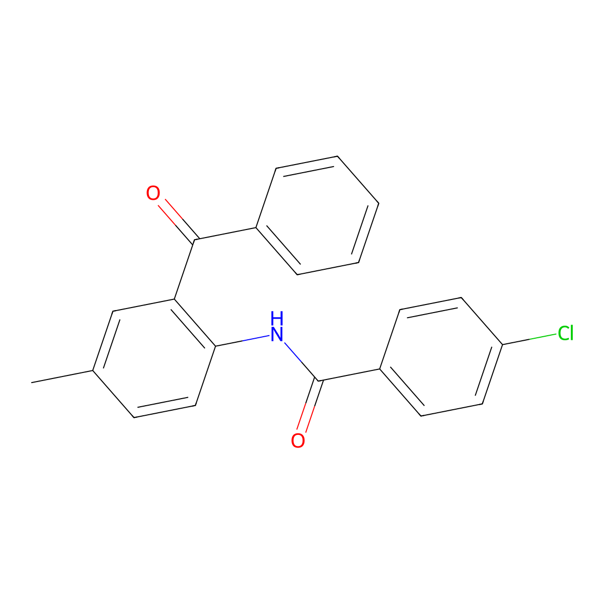 N-(2-benzoyl-4-methylphenyl)-4-chlorobenzamide molecular structure, CAS 325987-99-3