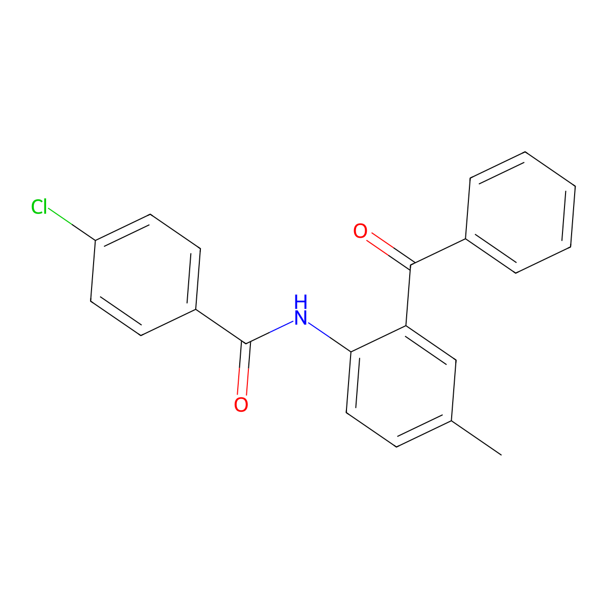 N-(2-benzoyl-4-methylphenyl)-4-chlorobenzamide molecular structure, CAS 325987-99-3