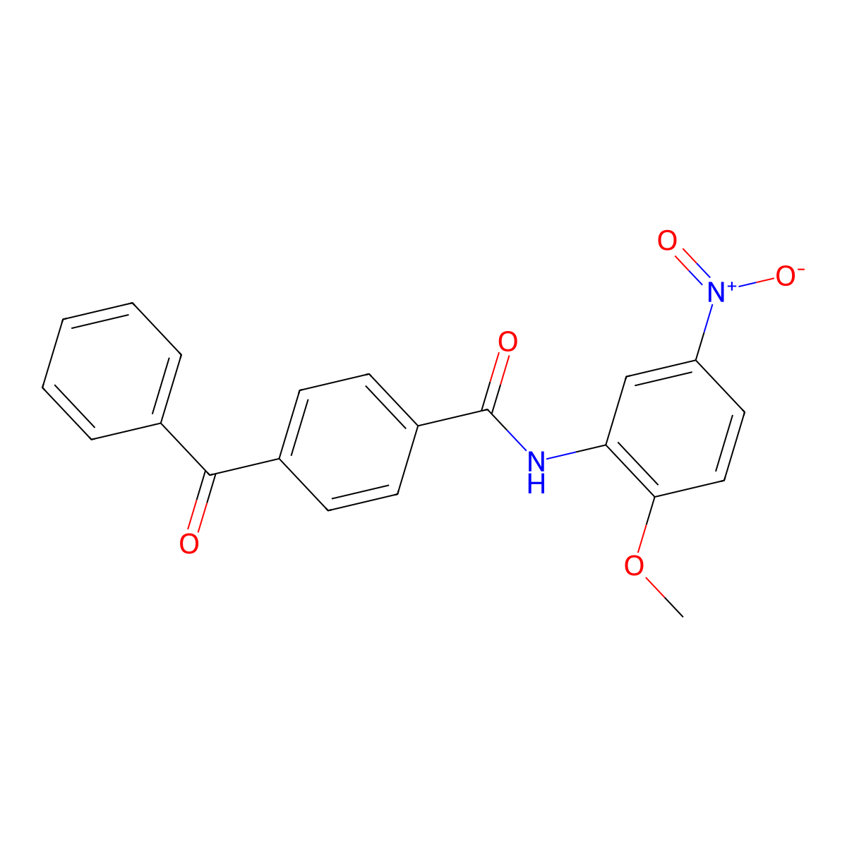 4-benzoyl-N-(2-methoxy-5-nitrophenyl)benzamide molecular structure, CAS 325988-09-8