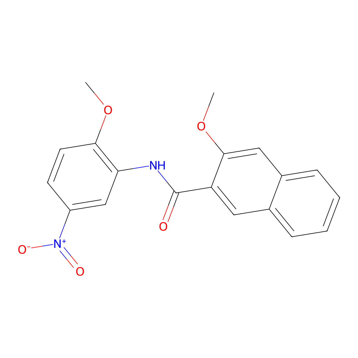3-methoxy-N-(2-methoxy-5-nitrophenyl)naphthalene-2-carboxamide molecular structure, CAS 325988-13-4
