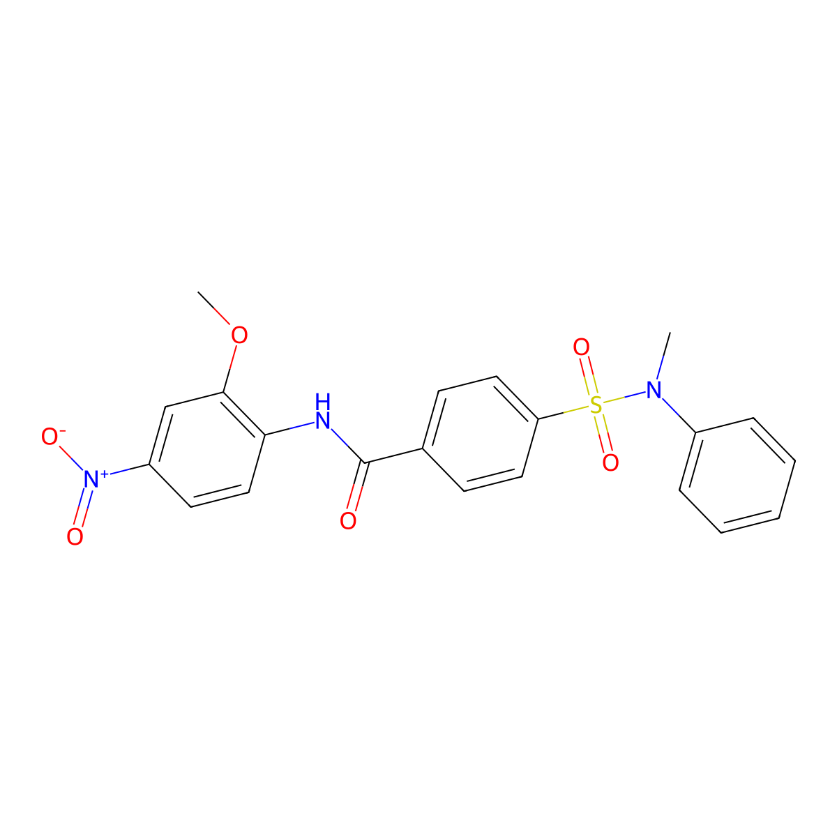 N-(2-methoxy-4-nitrophenyl)-4-[methyl(phenyl)sulfamoyl]benzamide molecular structure, CAS 325988-28-1