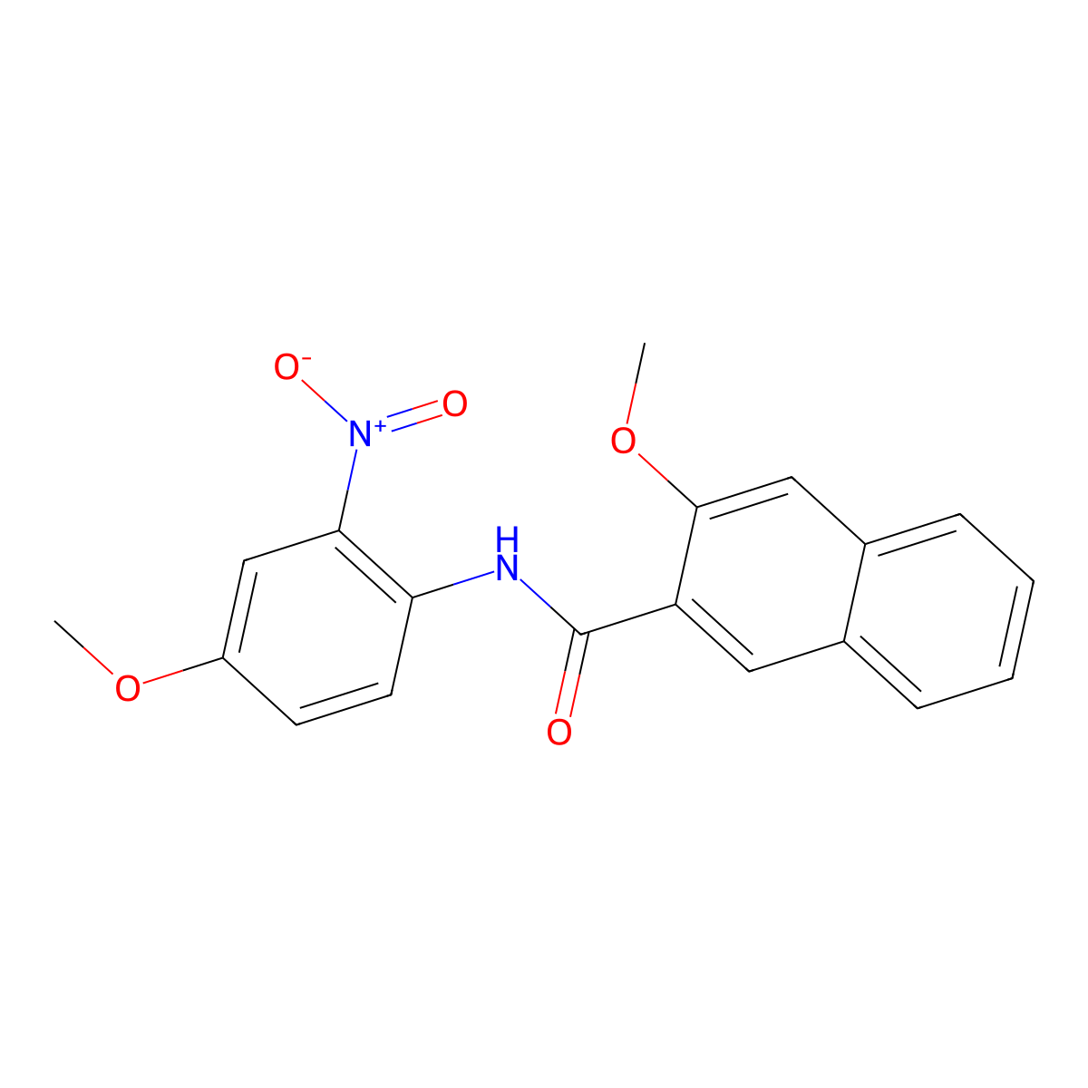 3-methoxy-N-(4-methoxy-2-nitrophenyl)naphthalene-2-carboxamide molecular structure, CAS 325988-34-9