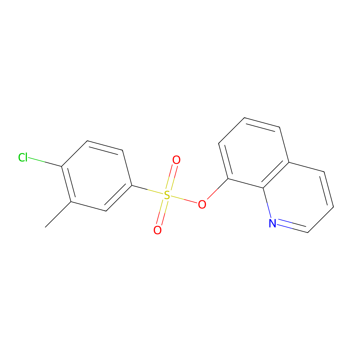 8-Quinolyl 4-chloro-3-methylbenzenesulfonate molecular structure, CAS 325991-63-7