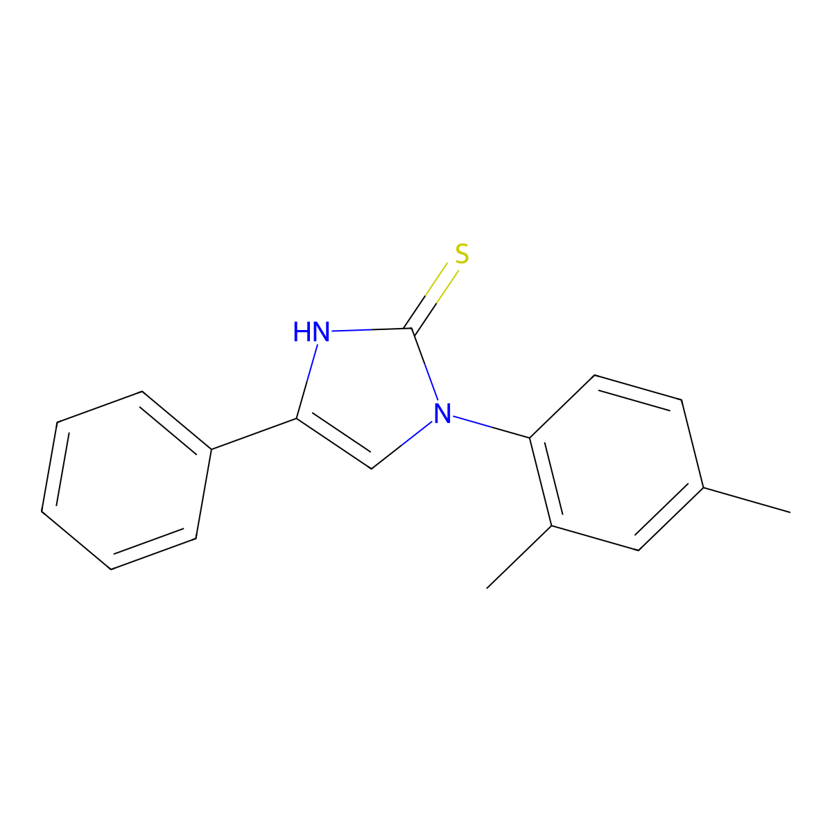 1-(2,4-dimethylphenyl)-4-phenyl-1H-imidazole-2-thiol molecular structure, CAS 325994-32-9
