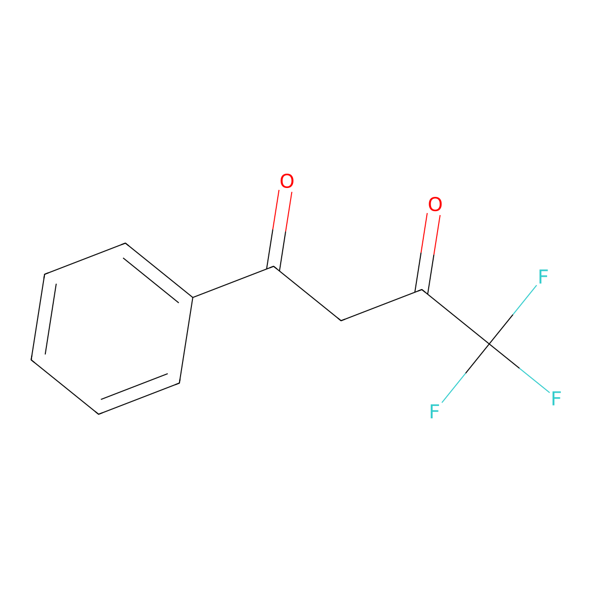 4,4,4-Trifluoro-1-phenyl-1,3-butanedione molecular structure, CAS 326-06-7