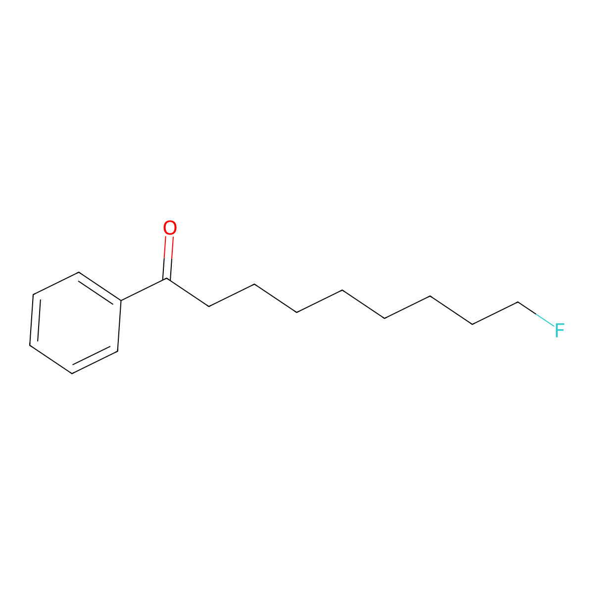 Nonanophenone, 9-fluoro- molecular structure, CAS 326-52-3