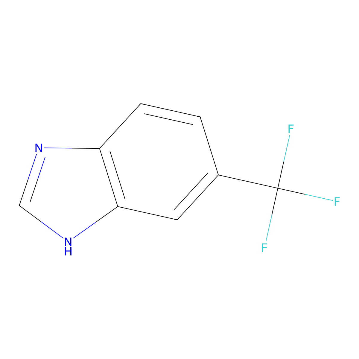 5-Trifluoromethyl-1H-benzimidazole molecular structure, CAS 326-55-6