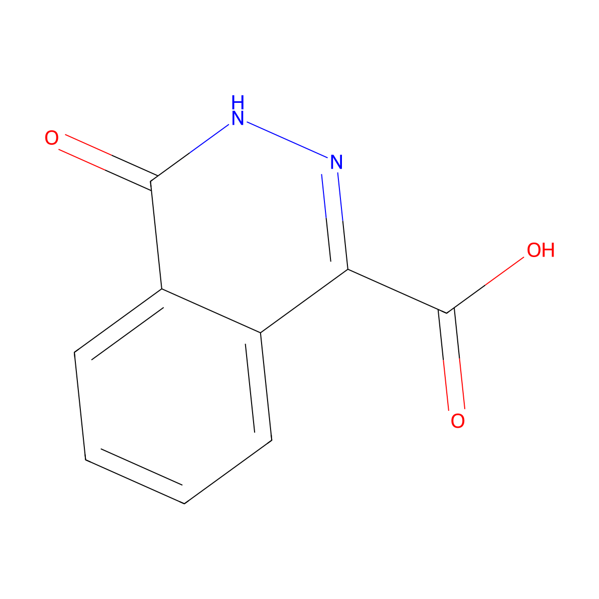 4-Oxo-3,4-dihydrophthalazine-1-carboxylic acid molecular structure, CAS 3260-44-4