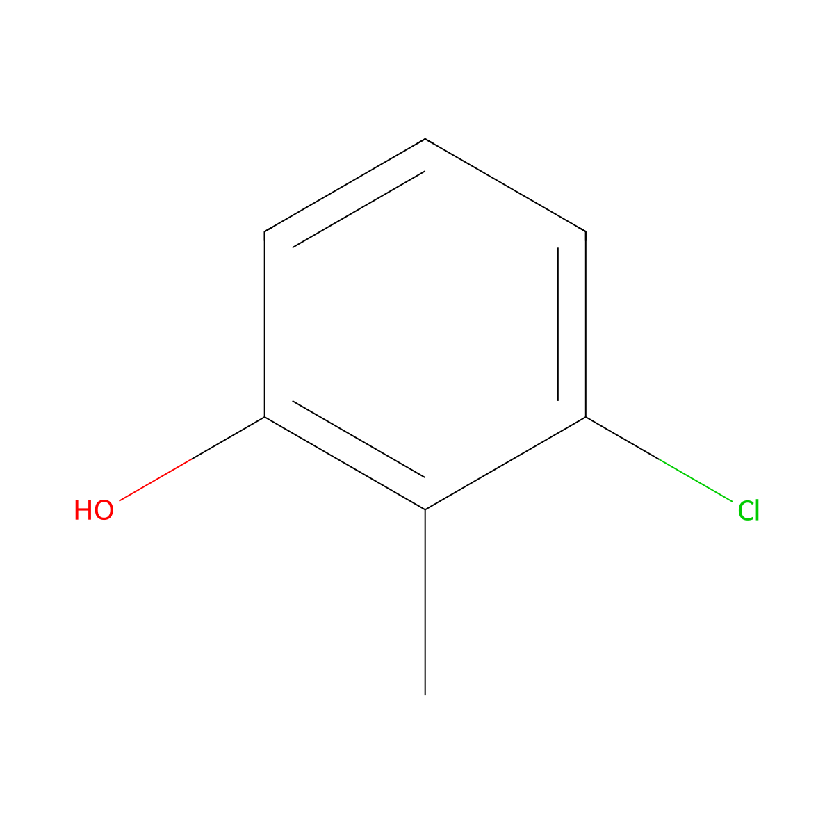 3-Chloro-o-cresol molecular structure, CAS 3260-87-5