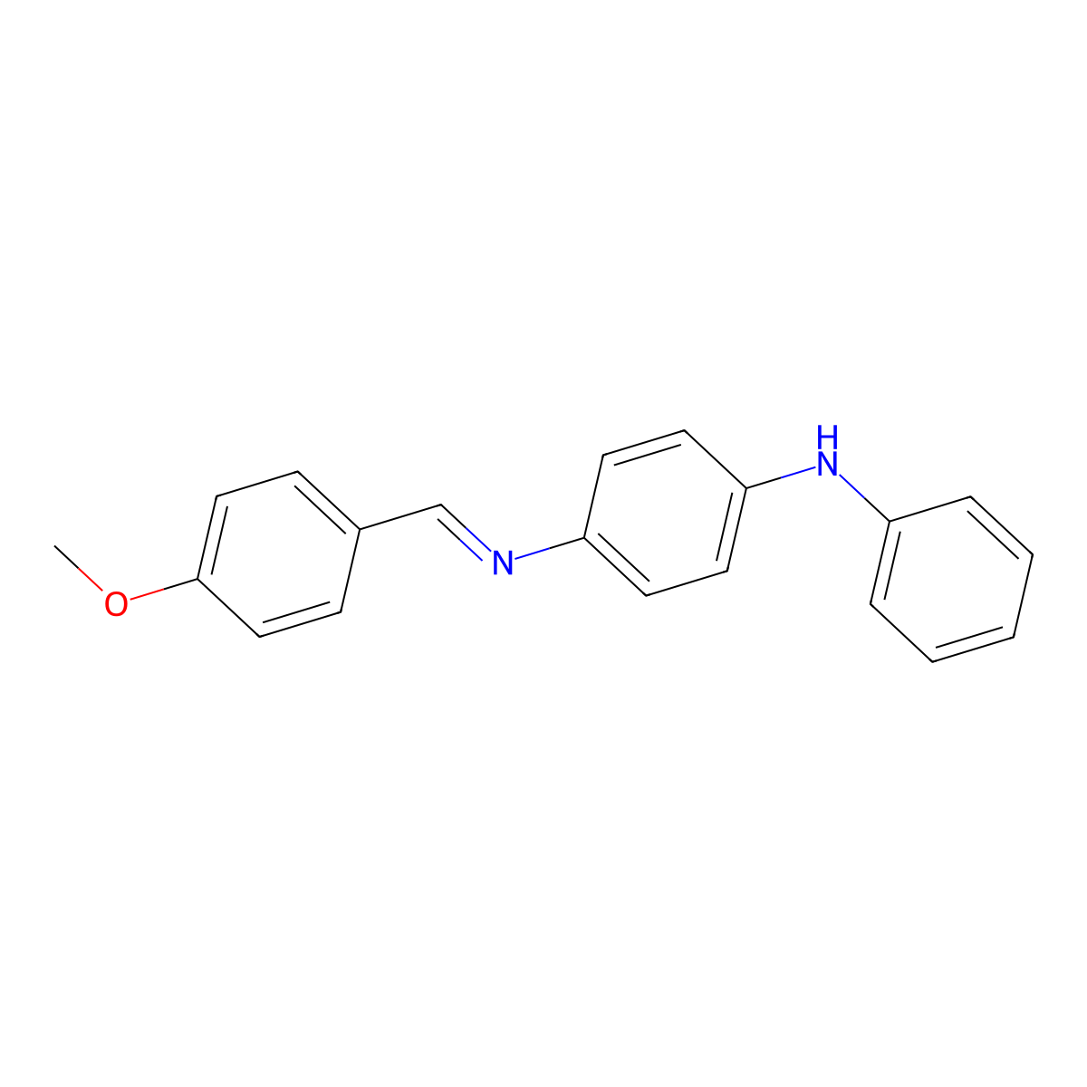 N-(4-anilinophenyl)-N-(4-methoxybenzylidene)amine molecular structure, CAS 32600-53-6