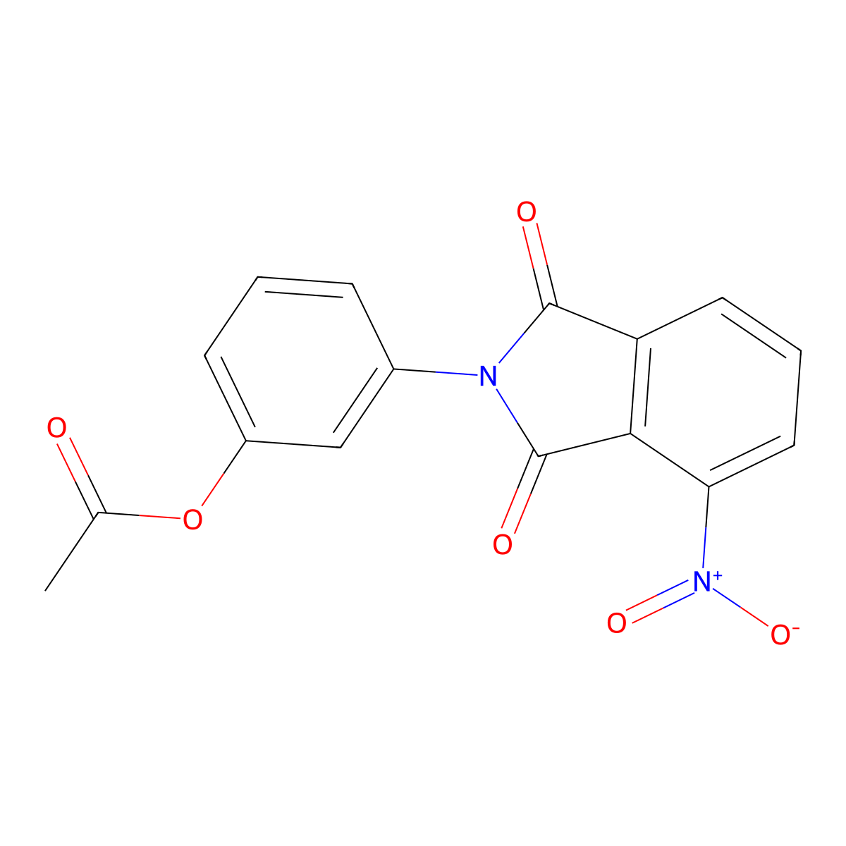 3-(4-Nitro-1,3-dioxoisoindolin-2-yl)phenyl acetate molecular structure, CAS 326004-42-6