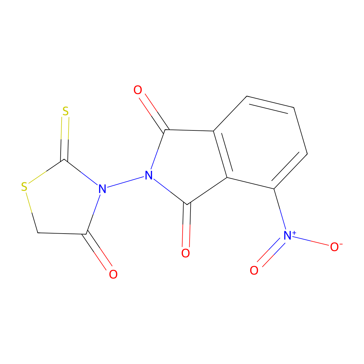 4-nitro-2-(4-oxo-2-thioxo-1,3-thiazolidin-3-yl)-1H-isoindole-1,3(2H)-dione molecular structure, CAS 326004-64-2