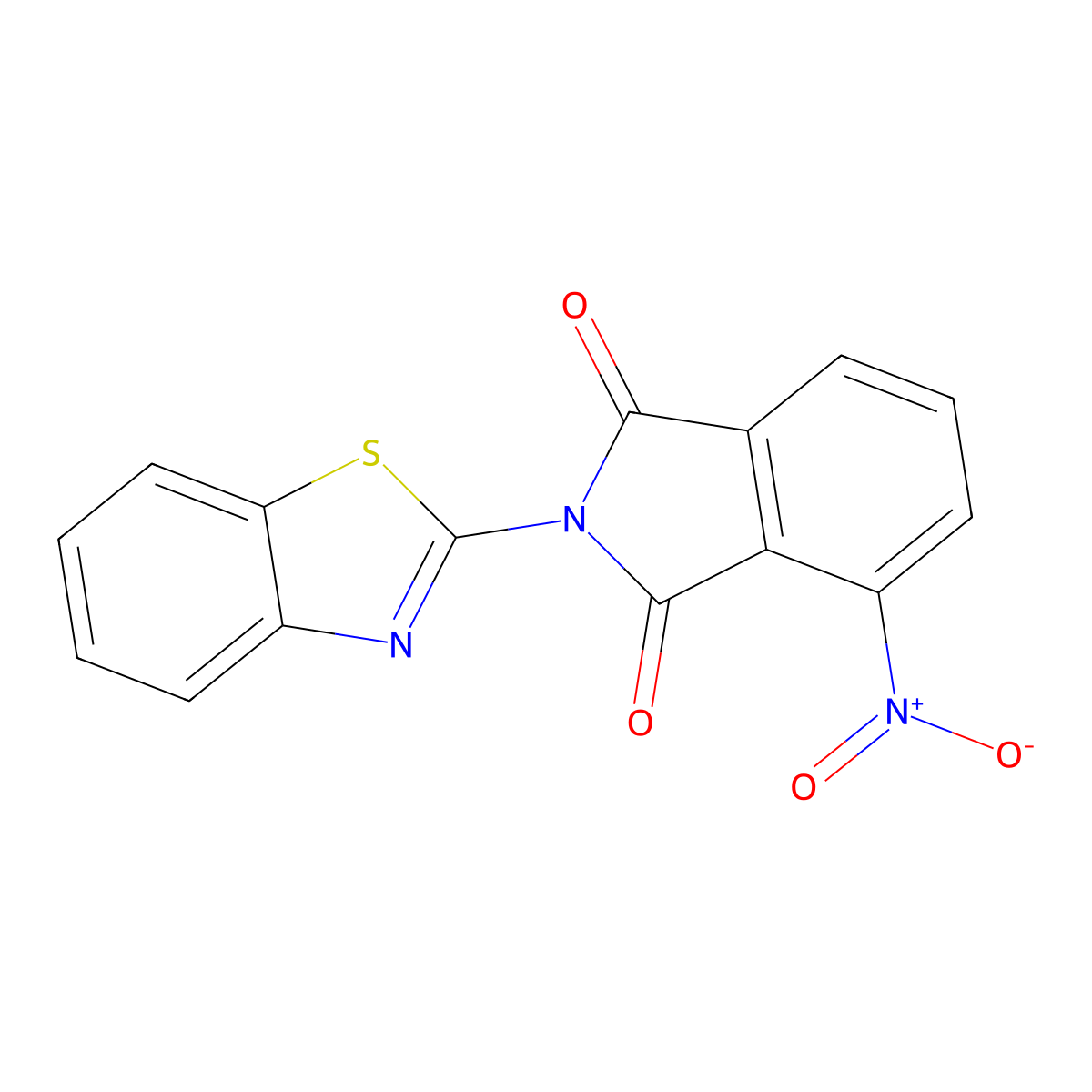 2-(1,3-Benzothiazol-2-yl)-4-nitroisoindole-1,3-dione molecular structure, CAS 326004-69-7