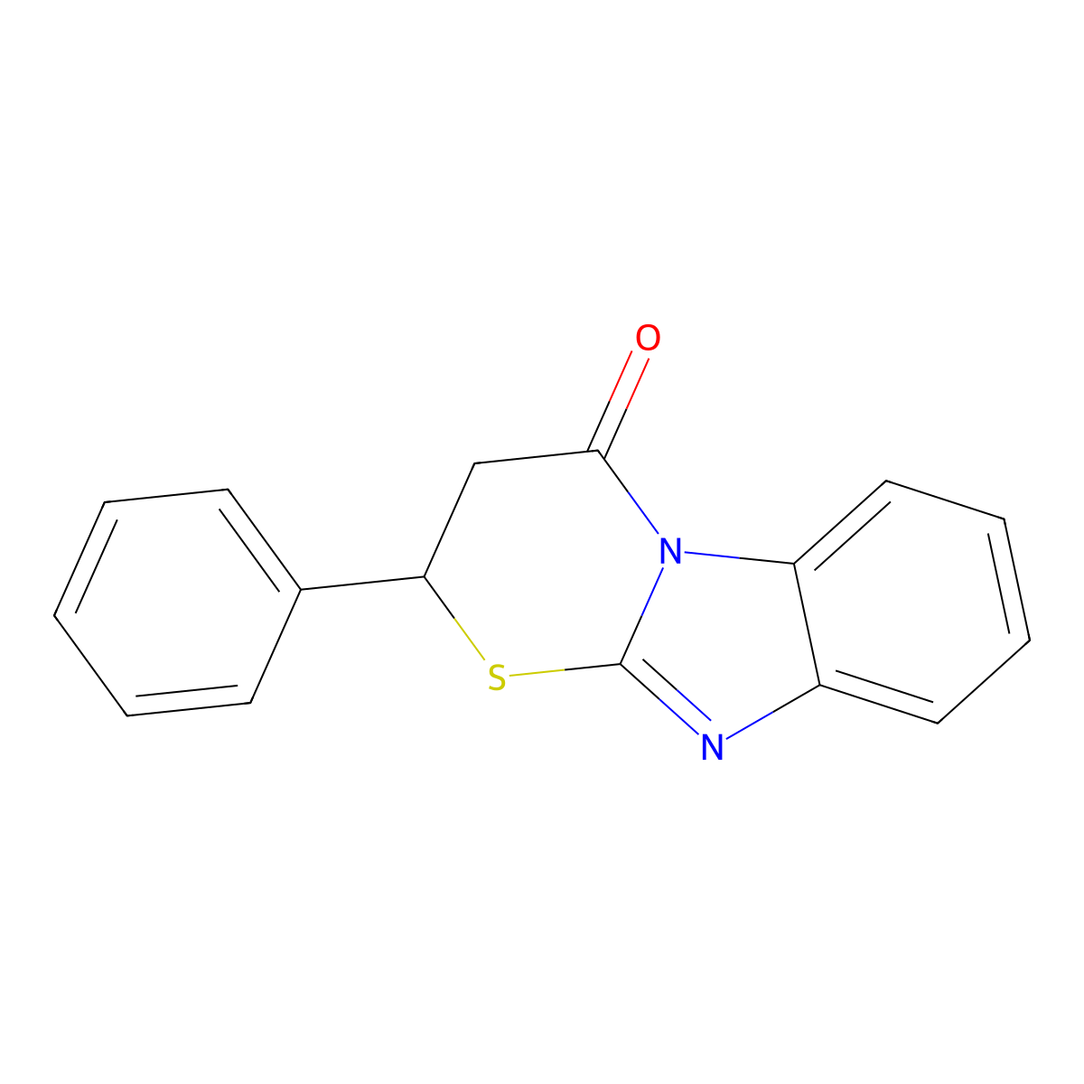 2-Phenyl-2,3-dihydro-[1,3]thiazino[3,2-a]benzimidazol-4-one molecular structure, CAS 326007-50-5