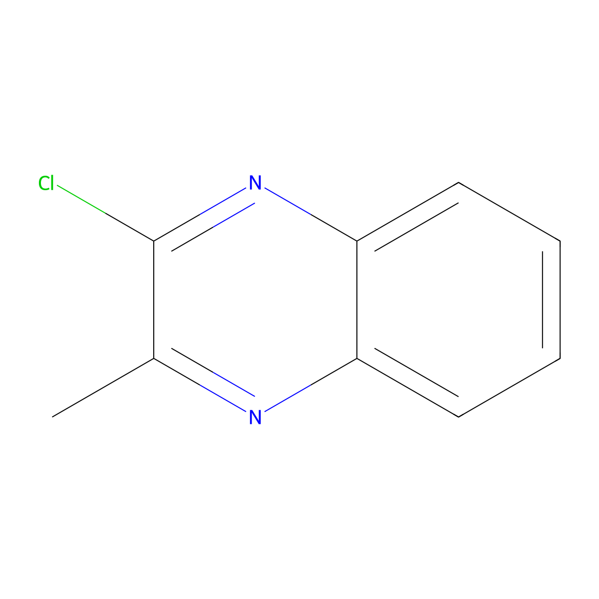 2-Chloro-3-methylquinoxaline molecular structure, CAS 32601-86-8