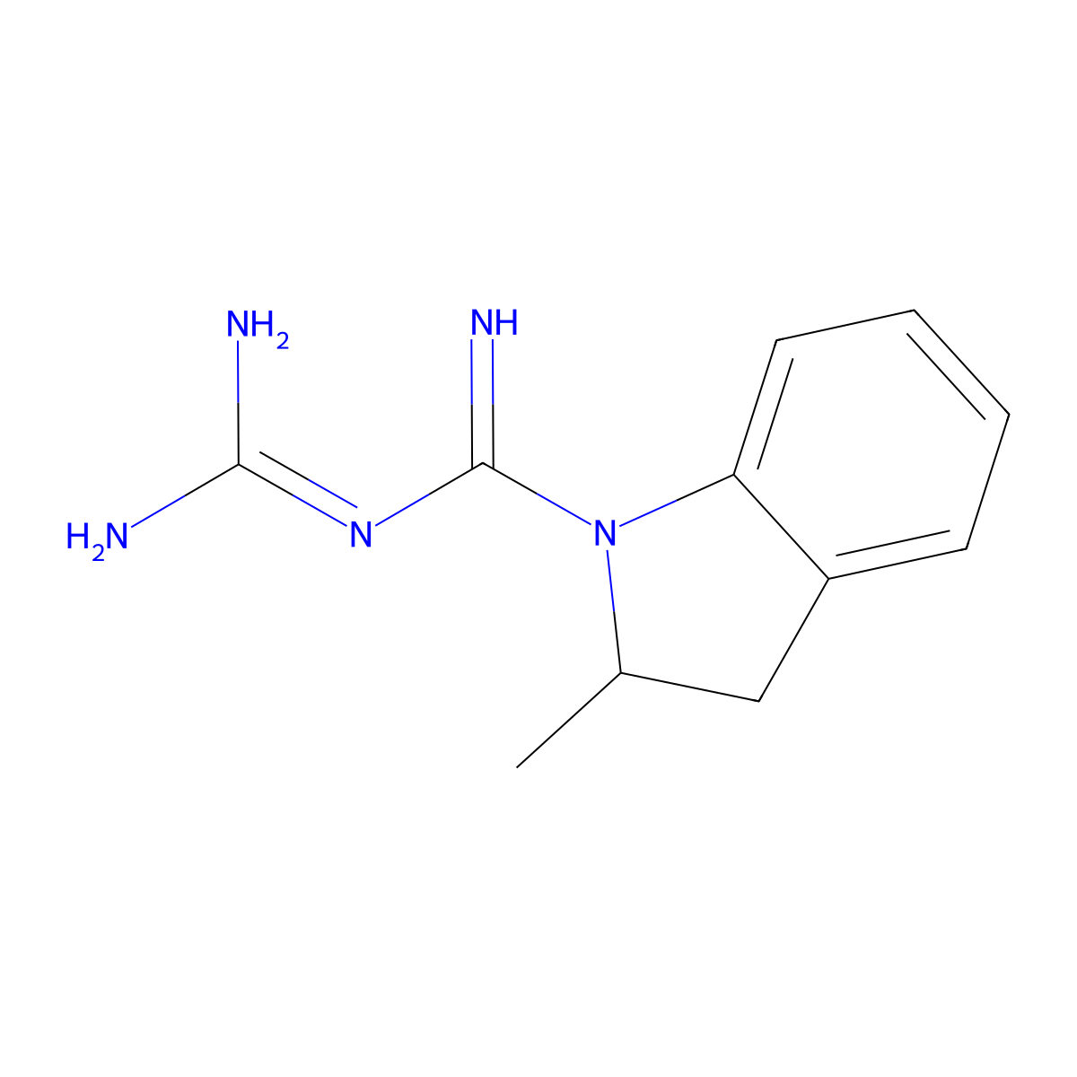 N-[amino(imino)methyl]-2-methylindoline-1-carboximidamide molecular structure, CAS 326010-70-2