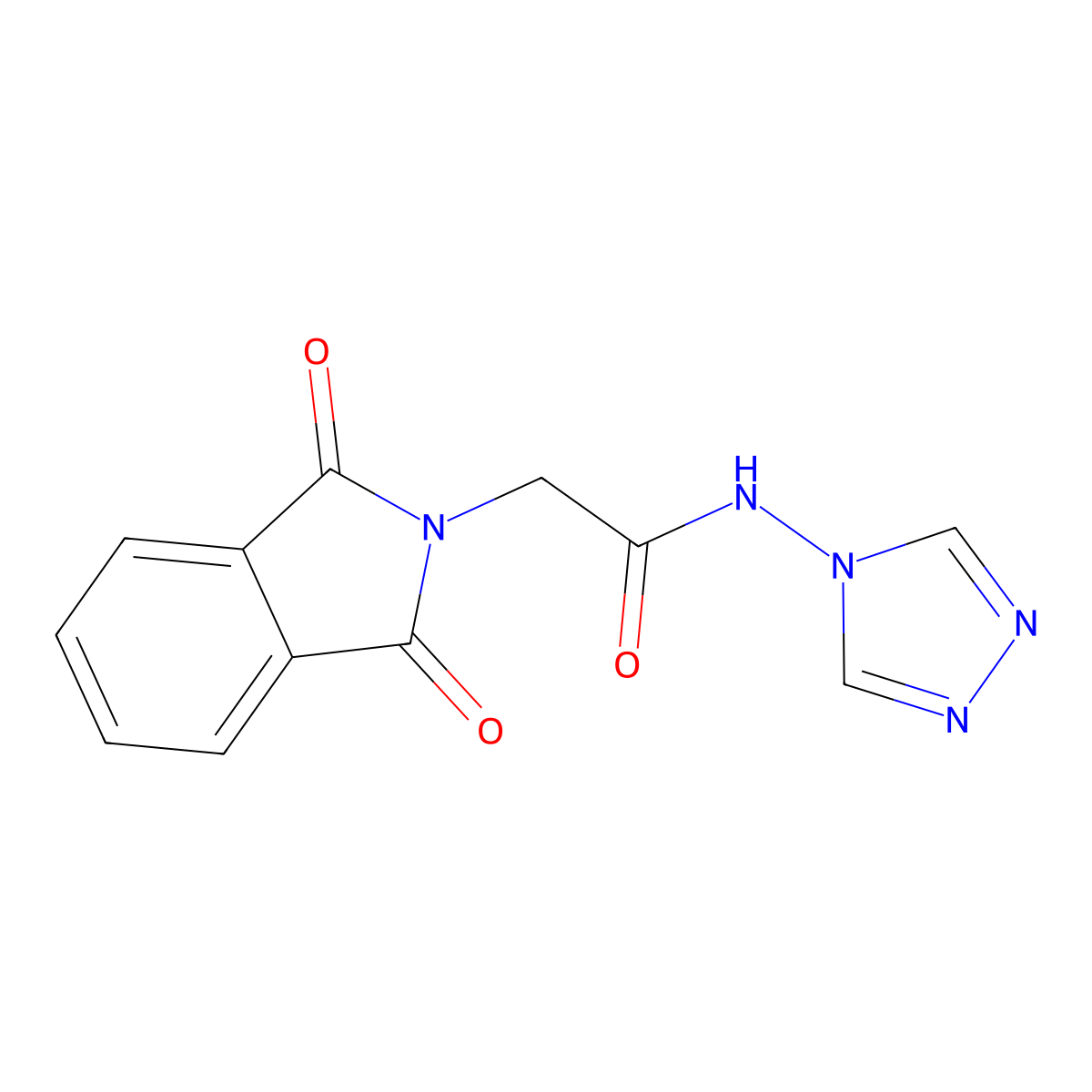 2-(1,3-dioxo-1,3-dihydro-2H-isoindol-2-yl)-N-4H-1,2,4-triazol-4-ylacetamide molecular structure, CAS 326012-06-0