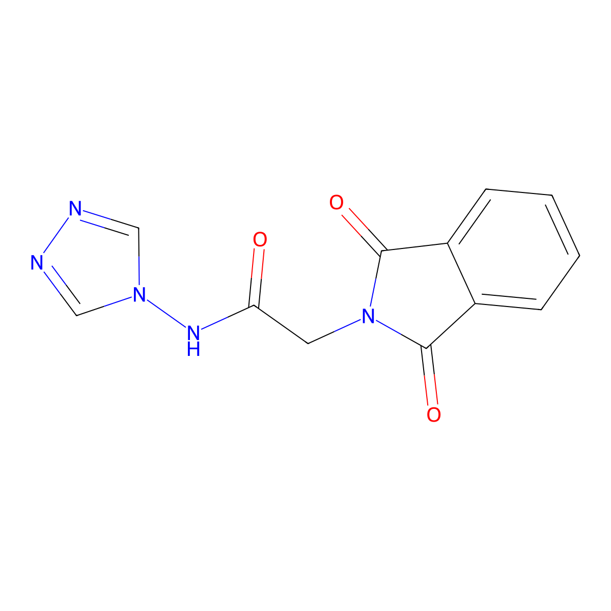 2-(1,3-dioxo-1,3-dihydro-2H-isoindol-2-yl)-N-4H-1,2,4-triazol-4-ylacetamide molecular structure, CAS 326012-06-0
