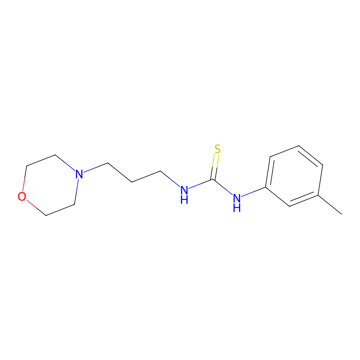 1-(3-Methylphenyl)-3-[3-(morpholin-4-yl)propyl]thiourea molecular structure, CAS 326013-73-4