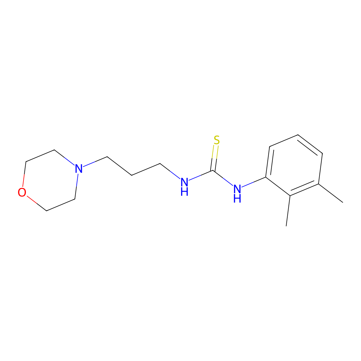 1-(2,3-Dimethylphenyl)-3-[3-(morpholin-4-yl)propyl]thiourea molecular structure, CAS 326013-74-5