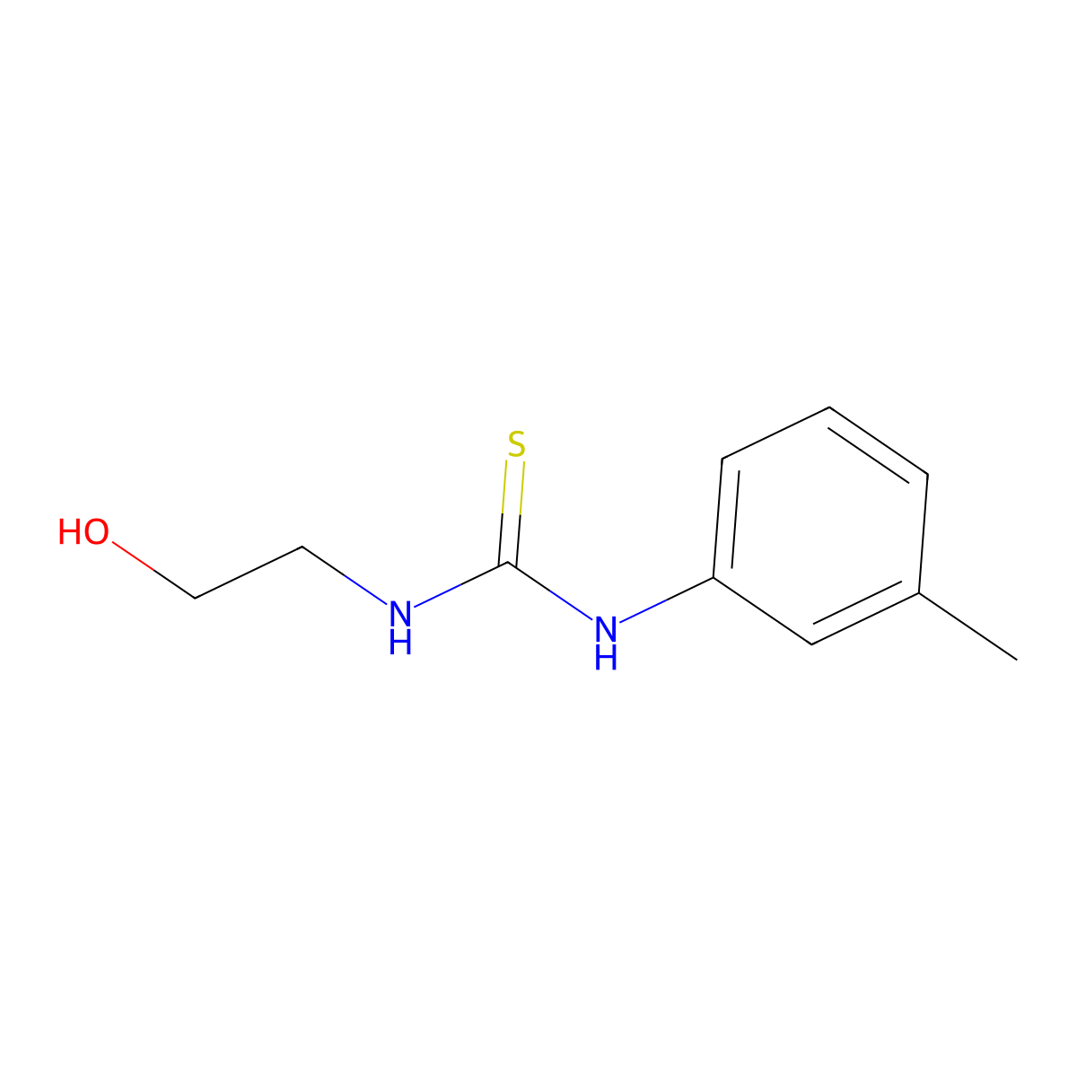 1-(2-Hydroxyethyl)-3-(3-methylphenyl)thiourea molecular structure, CAS 326014-96-4