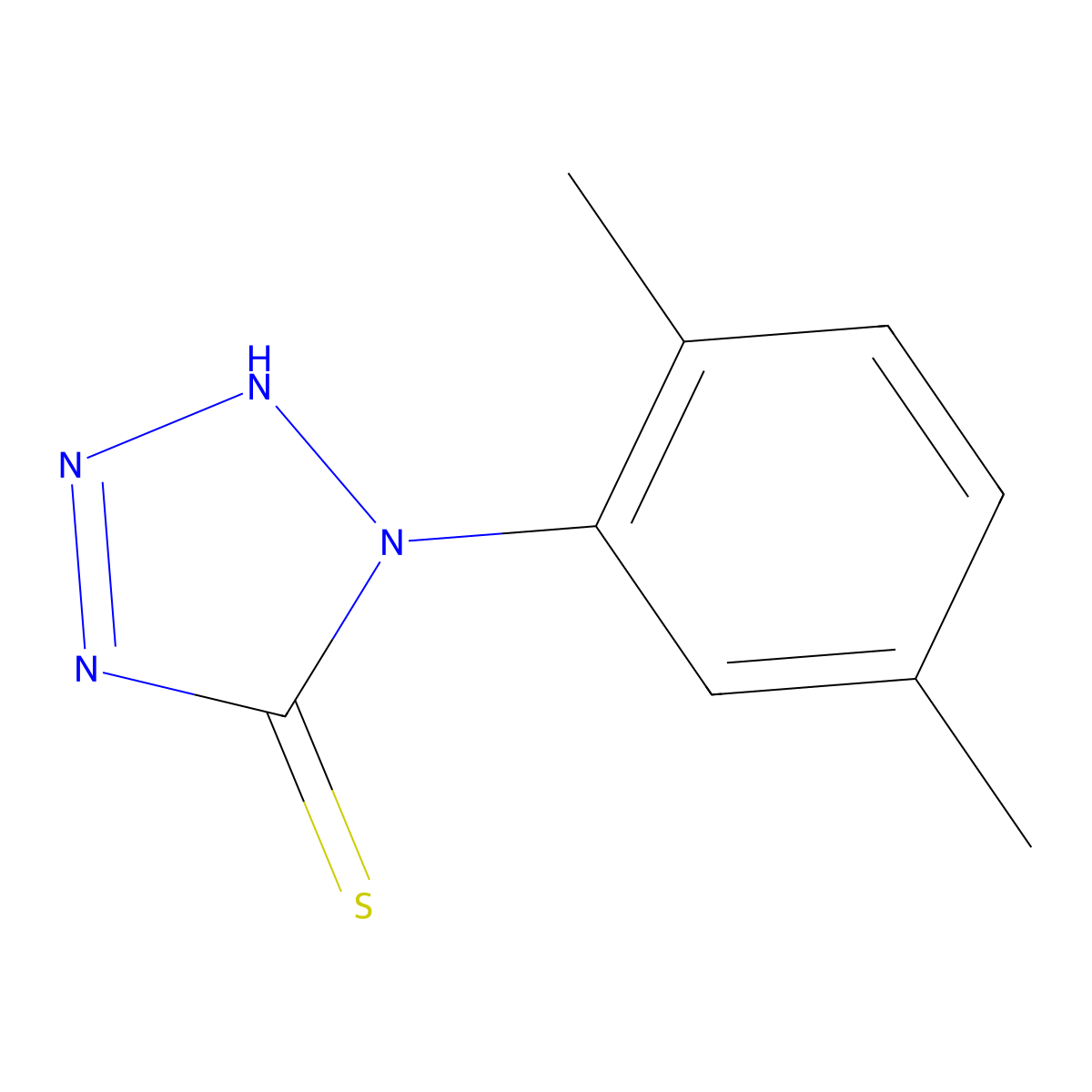 1-(2,5-Dimethyl-phenyl)-1H-tetrazole-5-thiol molecular structure, CAS 326015-30-9