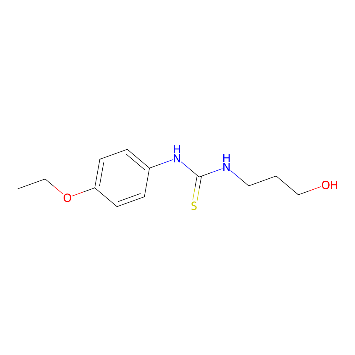 1-(4-Ethoxyphenyl)-3-(3-hydroxypropyl)thiourea molecular structure, CAS 326015-73-0
