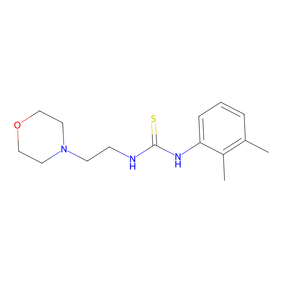 1-(2,3-Dimethylphenyl)-3-[2-(morpholin-4-yl)ethyl]thiourea molecular structure, CAS 326016-00-6