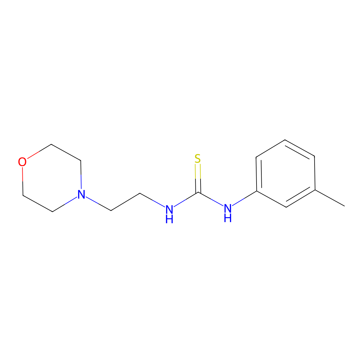 1-(3-Methylphenyl)-3-[2-(morpholin-4-yl)ethyl]thiourea molecular structure, CAS 326016-07-3