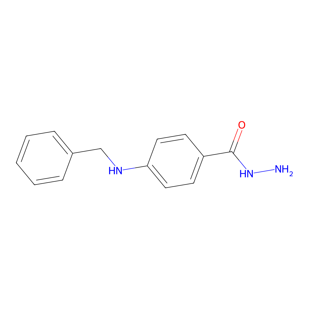 4-(Benzylamino)benzohydrazide molecular structure, CAS 326019-93-6