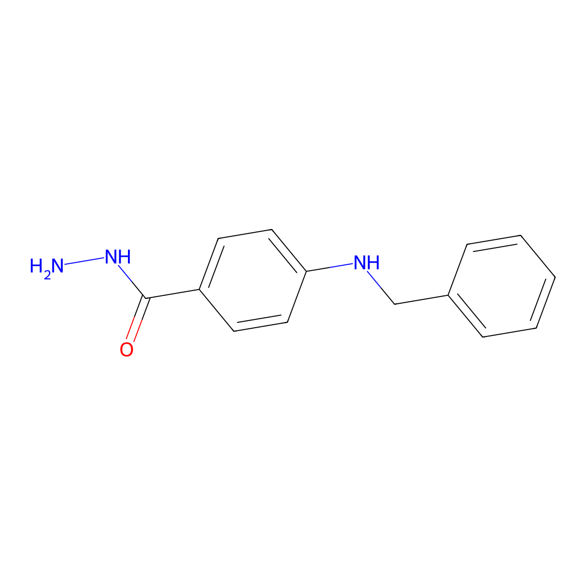 4-(Benzylamino)benzohydrazide molecular structure, CAS 326019-93-6